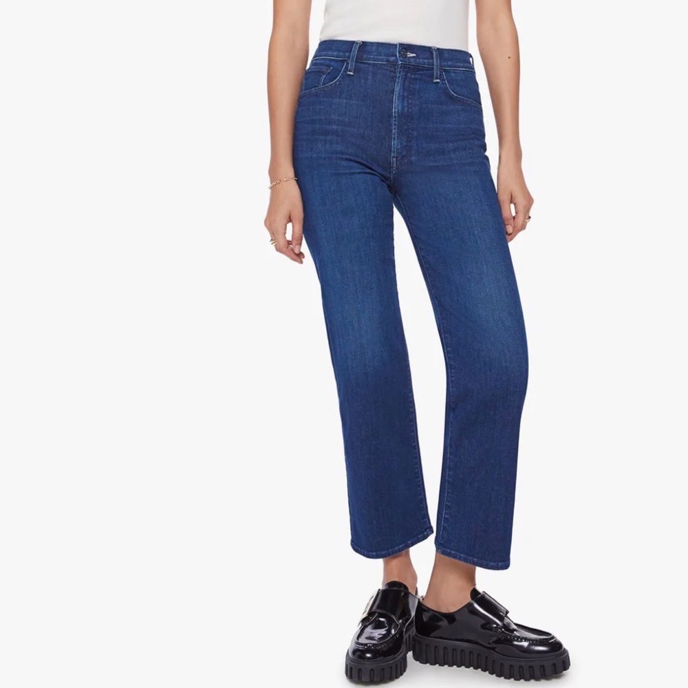 NWT MOTHER Rambler Ankle Zip Jeans